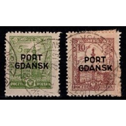 1926-29 - Polsk post i Danzig - AFA 12a-13a - Frimærke - Stemplet. 